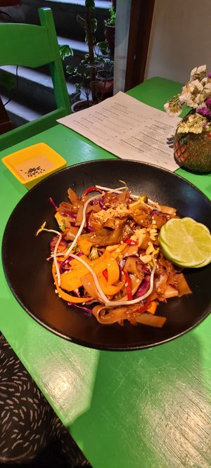 Pad Thai at Parada Vegana in Cusco