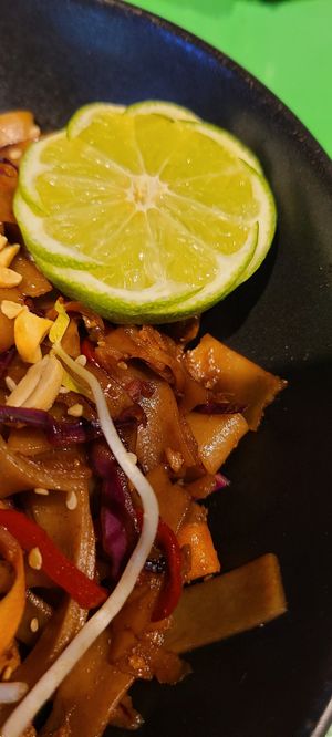 Cute lime at Parada Vegana in Cusco