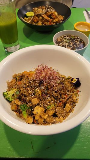 Chufa Quinoa at Parada Vegana in Cusco