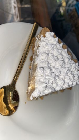 Lemon pie (omg still dreaming about it)  at Parada Vegana in Cusco