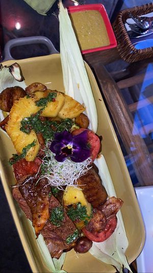 Vegan grill (yum!!)  at Parada Vegana in Cusco