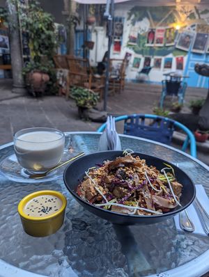Phad Tai at Parada Vegana in Cusco
