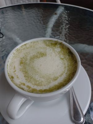 Coca Latte at Parada Vegana in Cusco