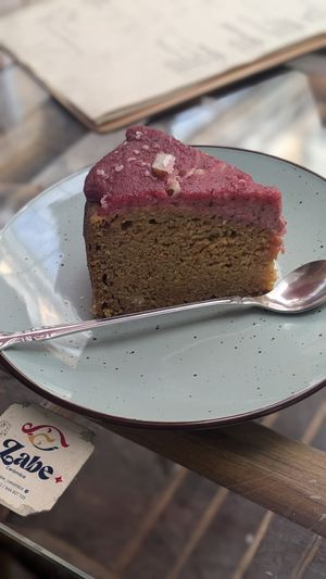 Carrot Cake (10PEN) at Parada Vegana in Cusco