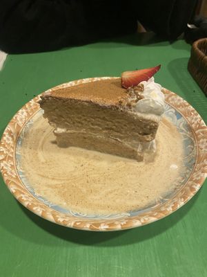 Tres leche cake   at Parada Vegana in Cusco