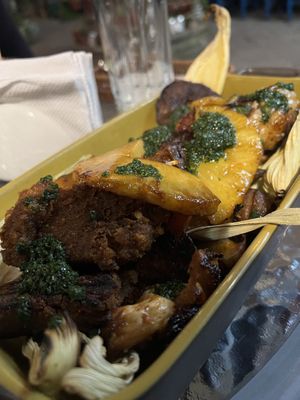 Vegan grill  at Parada Vegana in Cusco