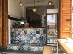 Cafe in the centre of lively Taghazout at Teapot Cafe in Taghazout