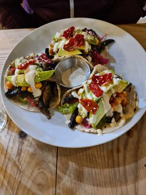 Vegan tacos at Teapot Cafe in Taghazout