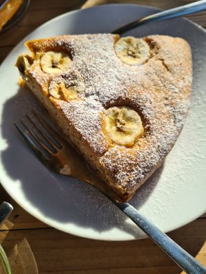 Banana cake at Teapot Cafe in Taghazout