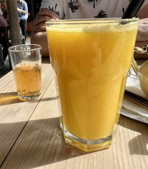 Juice and iced tea (was full)   at Teapot Cafe in Taghazout