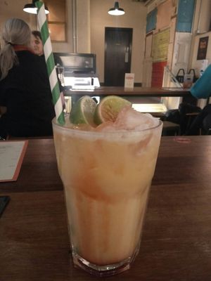 A really nice fruity drink, non-alcoholic. at Bundobust - Oxford St in Manchester