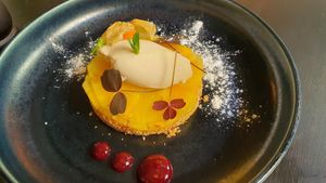 Dessert  at Grøn'46 in Aarhus