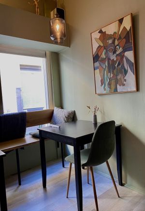 Cozy interior  at Grøn'46 in Aarhus