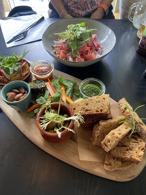 Platter & Watermelon salad! 😋😋😋  at Grøn'46 in Aarhus