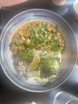 Curry dish  at Grøn'46 in Aarhus