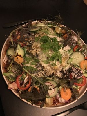 Lasagna with salad  at Grøn'46 in Aarhus