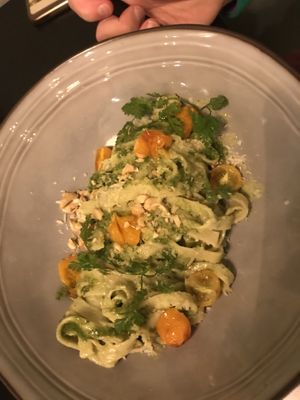 Pasta pesto  at Grøn'46 in Aarhus