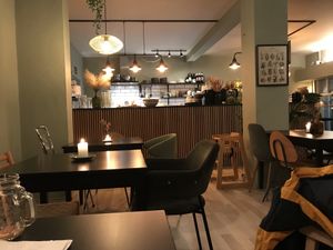 View of the bar  at Grøn'46 in Aarhus