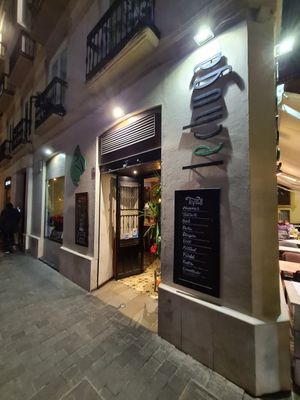 Outside at Lechuga Salad & Tapas in Malaga
