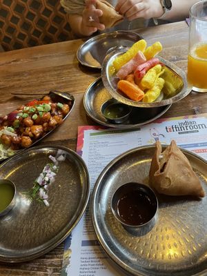   at Indian Tiffin Room in Leeds