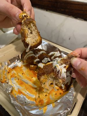 Delicious drumsticks  at Vegan On The Fly in New York City