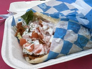 Gyro w/ seitan  at Vegan On The Fly in New York City