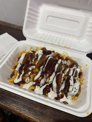 Mac and cheese bowl  at Vegan On The Fly in New York City