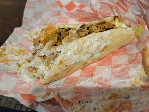 Gyros Sandwich at Vegan On The Fly in New York City