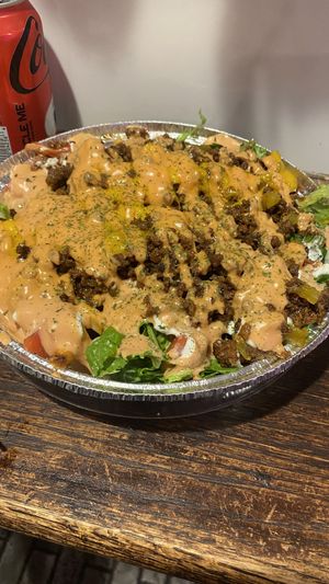 Loaded fries  at Vegan On The Fly in New York City