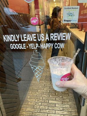 Front door😊 at Vegan On The Fly in New York City