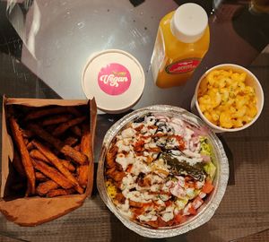 Line up! at Vegan On The Fly in New York City