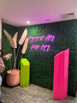 Wings are for flying, not for frying.  at Vegan On The Fly in New York City