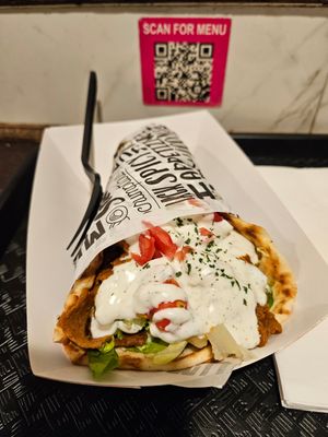 Gyro with seitan at Vegan On The Fly in New York City