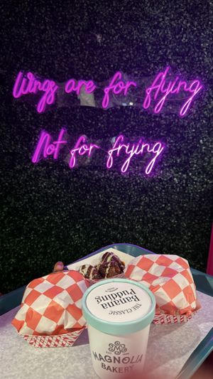 Note: The banana pudding from magnolia is non vegan.   at Vegan On The Fly in New York City