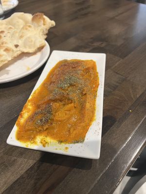 Butternut squash and naan  at Afghan Kitchen in Salt Lake City