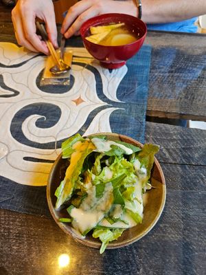 Little salad (Entree) at Unkimika in Tokyo