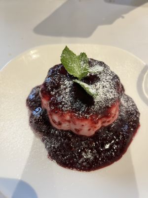 Berry panacotta 😍 at Funghi E Tartufo in Melbourne