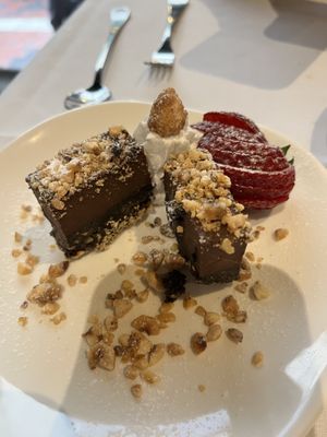 Chocolate cheesecake 😁 at Funghi E Tartufo in Melbourne