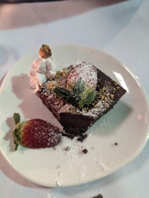 Cheesecake al cioccolato at Funghi E Tartufo in Melbourne