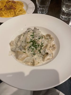 Mushroom pasta  at Funghi E Tartufo in Melbourne