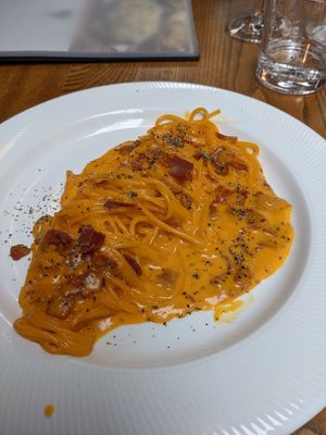 Carbonara ❤️ at Funghi E Tartufo in Melbourne