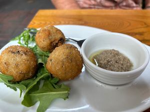 Arancini porcini #Veganuary at Funghi E Tartufo in Melbourne
