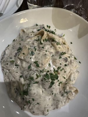 Mushroom pasta. So good  at Funghi E Tartufo in Melbourne