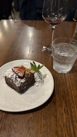 Chocolate cheesecake  at Funghi E Tartufo in Melbourne