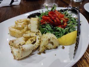 Calamari(entrée) at Funghi E Tartufo in Melbourne