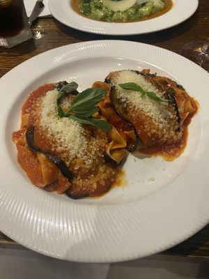  Eggplant tagliatelle at Funghi E Tartufo in Melbourne