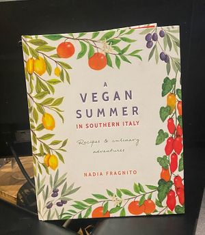  Vegan cookbook for sale in restaurant at Funghi E Tartufo in Melbourne