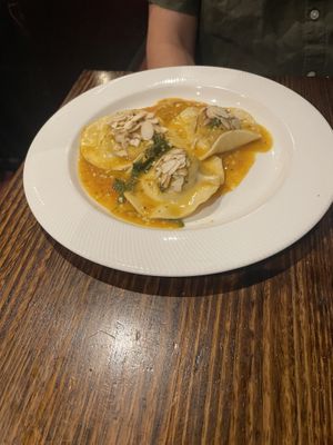 Ravioli di Zuccahini   at Funghi E Tartufo in Melbourne