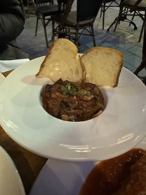 Eggplant starter   at Funghi E Tartufo in Melbourne