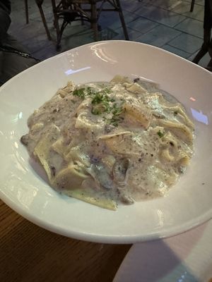 Mushroom pasta was good too!  at Funghi E Tartufo in Melbourne